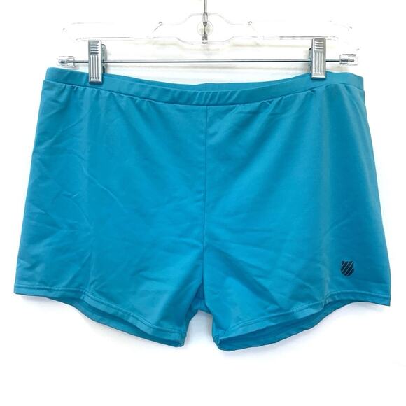 K-Swiss Running Shorts Sz M Women's Athletic Bottoms Lightweight Brand Turquoise - Picture 2 of 9